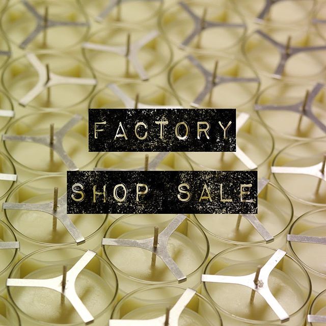 FACTORY SHOP SALE 🕯🕯🕯
•
We are having a FACTORY SALE!
Monday 17th - Friday 21st September
10am - 4pm Monday to Friday
•
At our factory in Warminster:
Crusader Park
Roman away
Warminster 
BA12 8SP
•
#FactoryShopSale
#EssenceOfEnglandTG
#AsItShouldBeTG
#TrueGraceTG
#BurlingtonArcade
#Sustainable
#EcoFactory
#CarbonNeutral
#SustainableFragranceHouse
#England
#NotToBeMissed